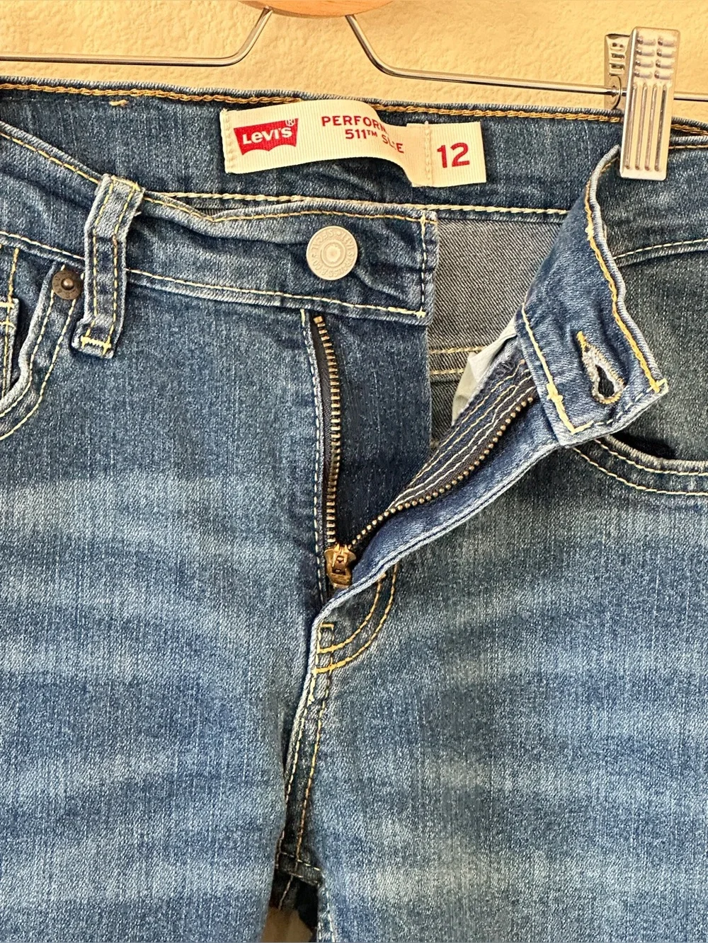 Levi’s Blue Performance 511 Slim Boys Jeans Size 12